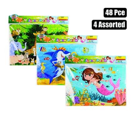 Puzzle jigsaw educational asstd 48pc