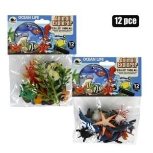 Animals ocean 12pc assorted 20cm