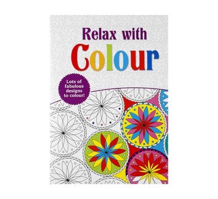 Book colouring relax with colour