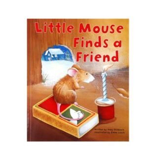 Book reader little mouse finds a friend