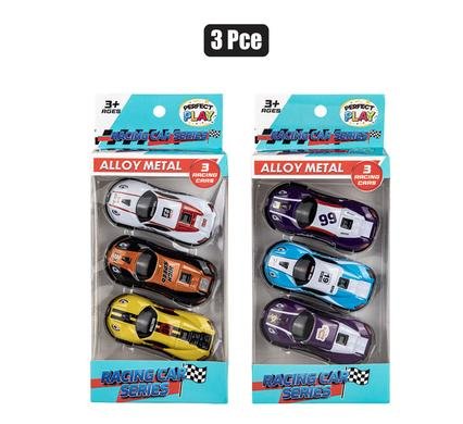 Alloy racer 7cm pack of 3 asstd