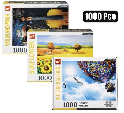 Puzzle jigsaw assorted 1000pc