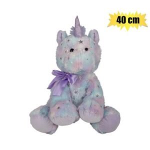 Plush unicorn pastel purple 40cm