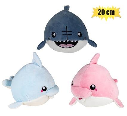 Plush sealife animal ball asstd 20cm